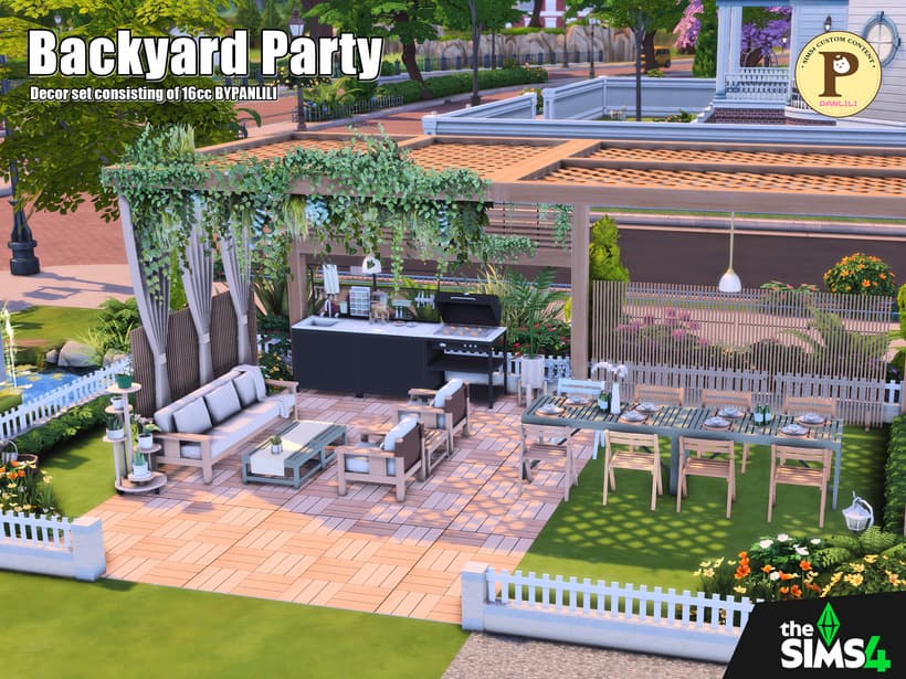 Галерея мода Набор для патио Backyard Party #3